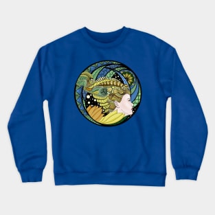 My thoughts. Abstract art paintings. Graphics. Full colour Crewneck Sweatshirt